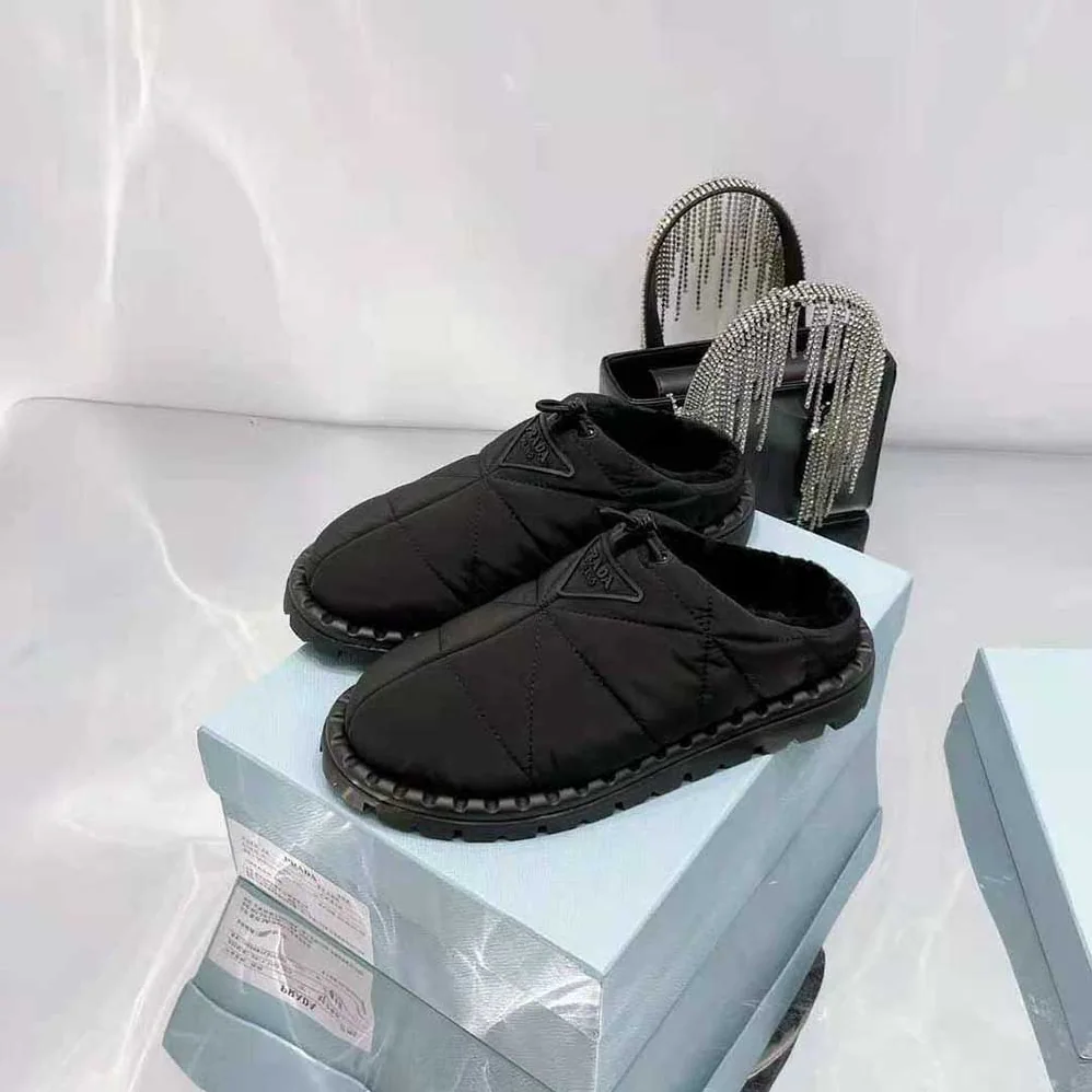 Prada Padded Nylon Slippers for Women