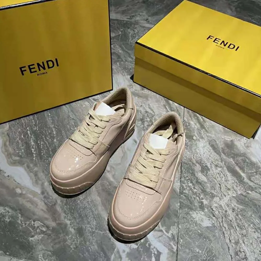 Fendi Fashion Show Pink Leather Low for Women in Tops Fendi Fashion Show Pink Leather Low for Women in Tops