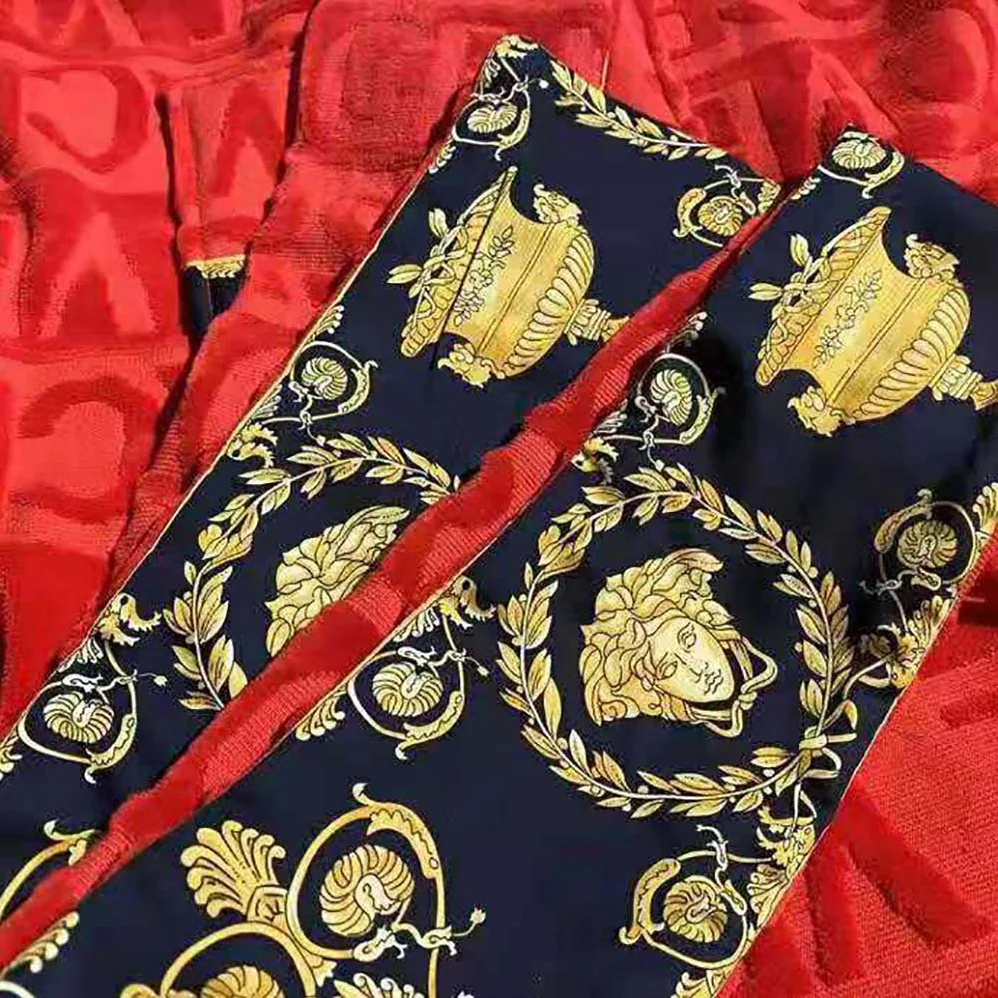 Versace I Baroque Bathrobe for Women in Red Versace I Baroque Bathrobe for Women in Red