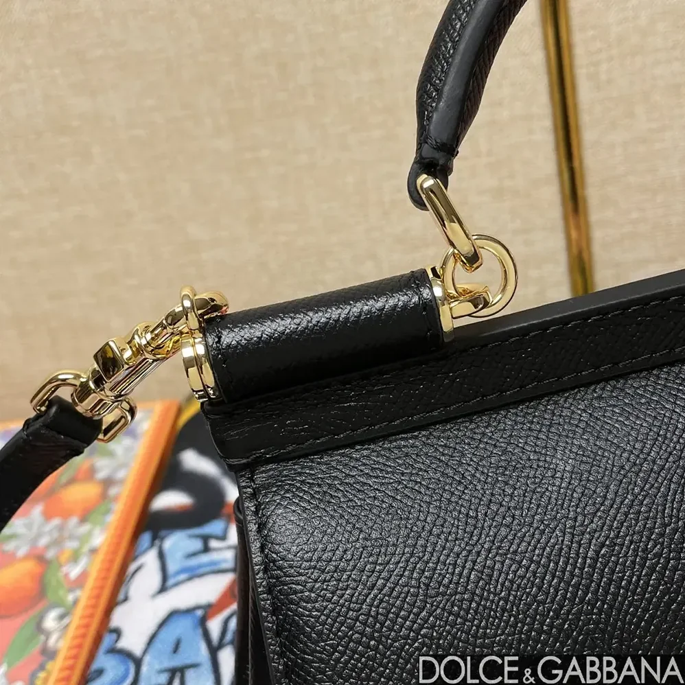 Dolce Gabbana D&G Small Sicily Handbag for Women in Black