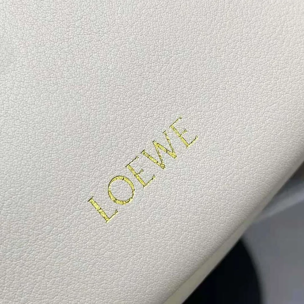 Loewe Paseo Satchel in Shiny Nappa Calfskin for Women in White