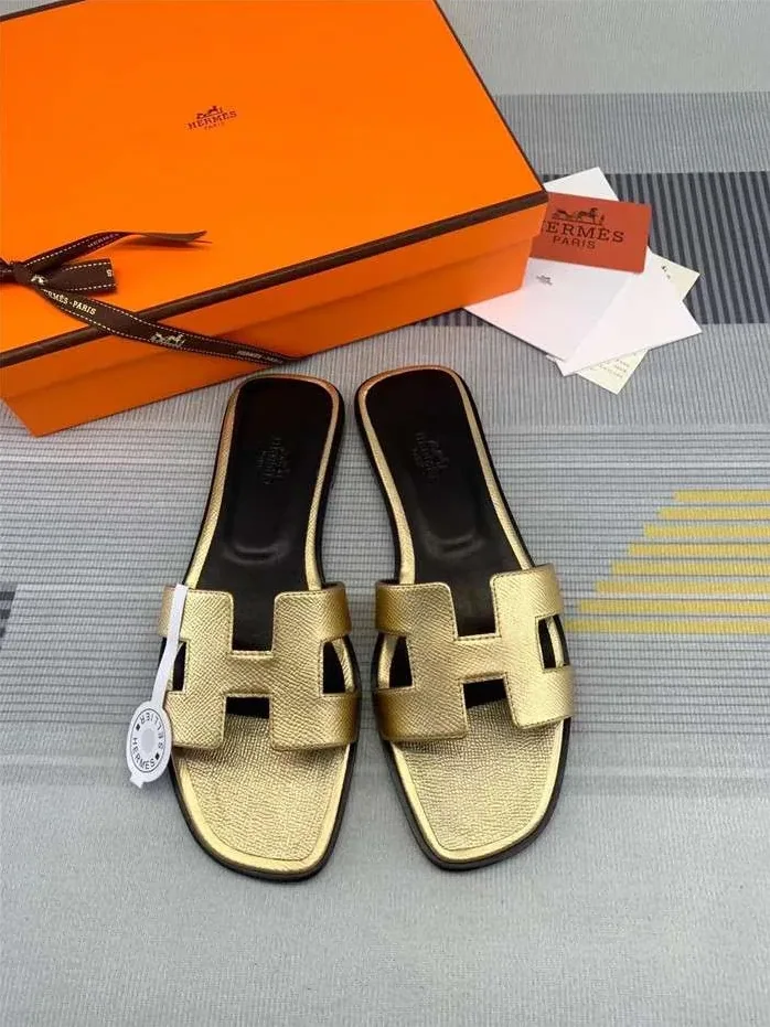 Hermes Oran Sandal Gold Hermes Oran Sandal Gold
