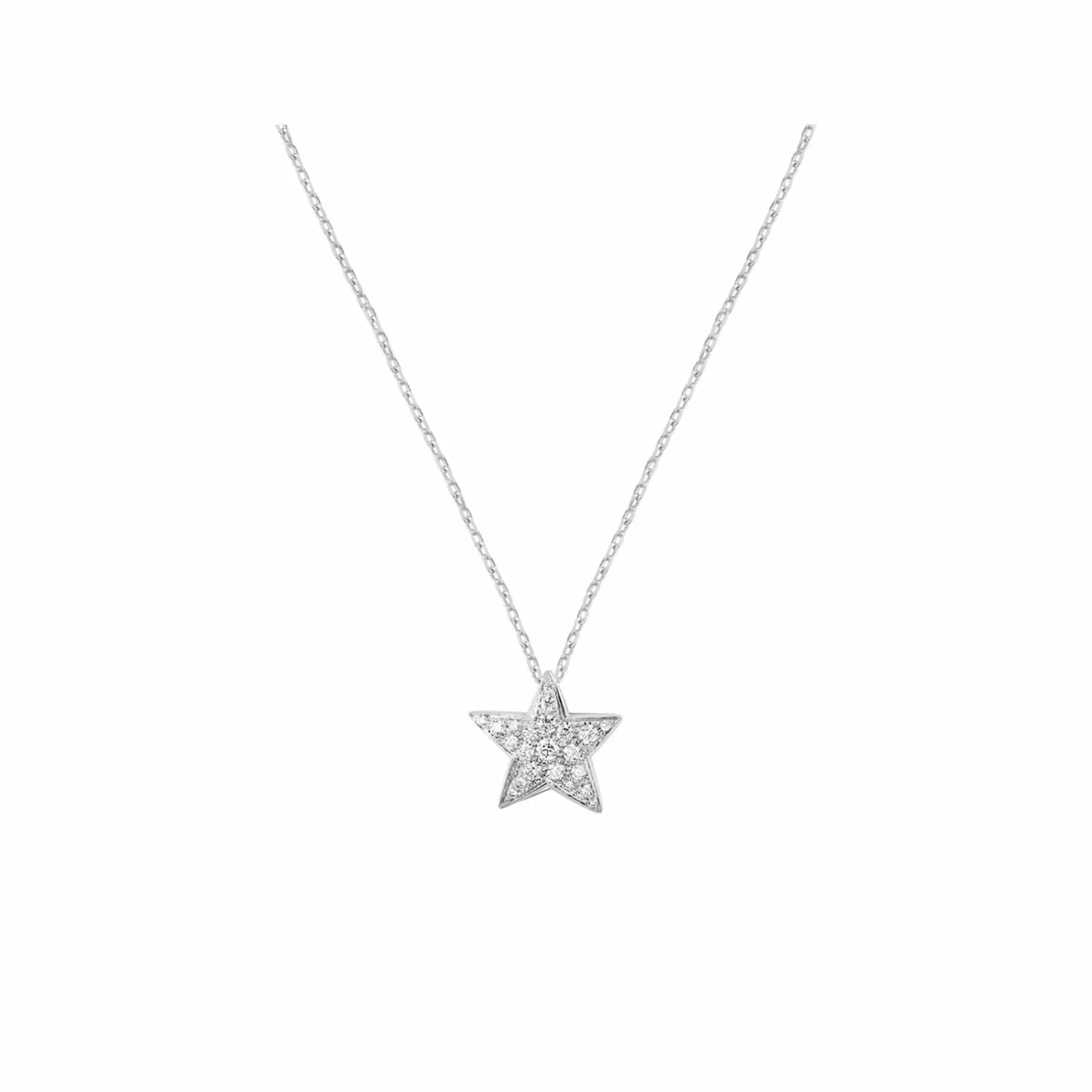 Chanel Comete Geode Necklace Silver Hardware
