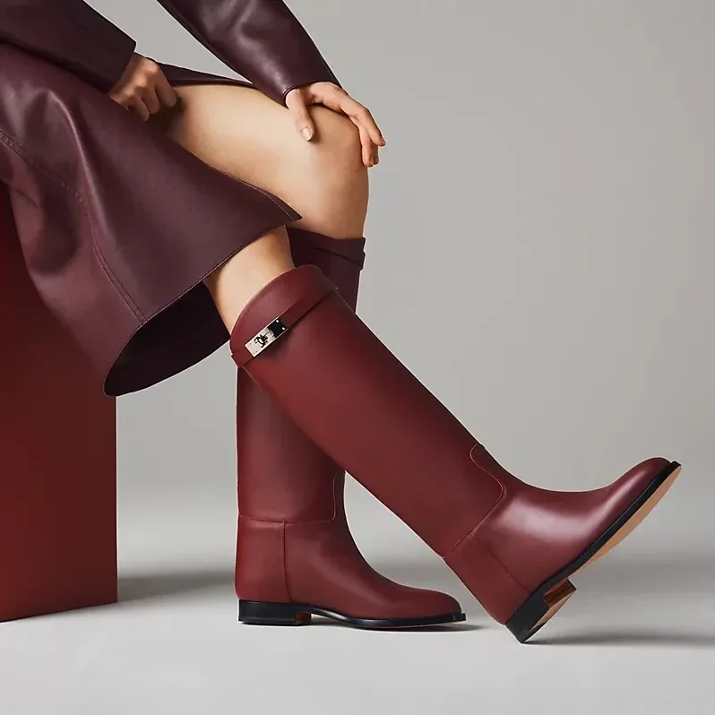 Hermes Jumping Boots Rouge H