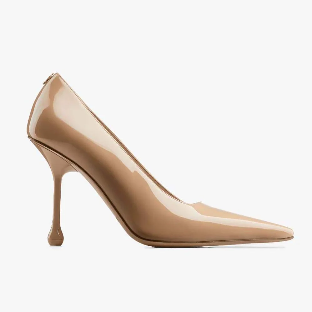 Jimmy Choo Ixia 95 Biscuit Patent Leather Pumps-IXIA95PAT for Women Jimmy Choo Ixia 95 Biscuit Patent Leather Pumps-IXIA95PAT for Women