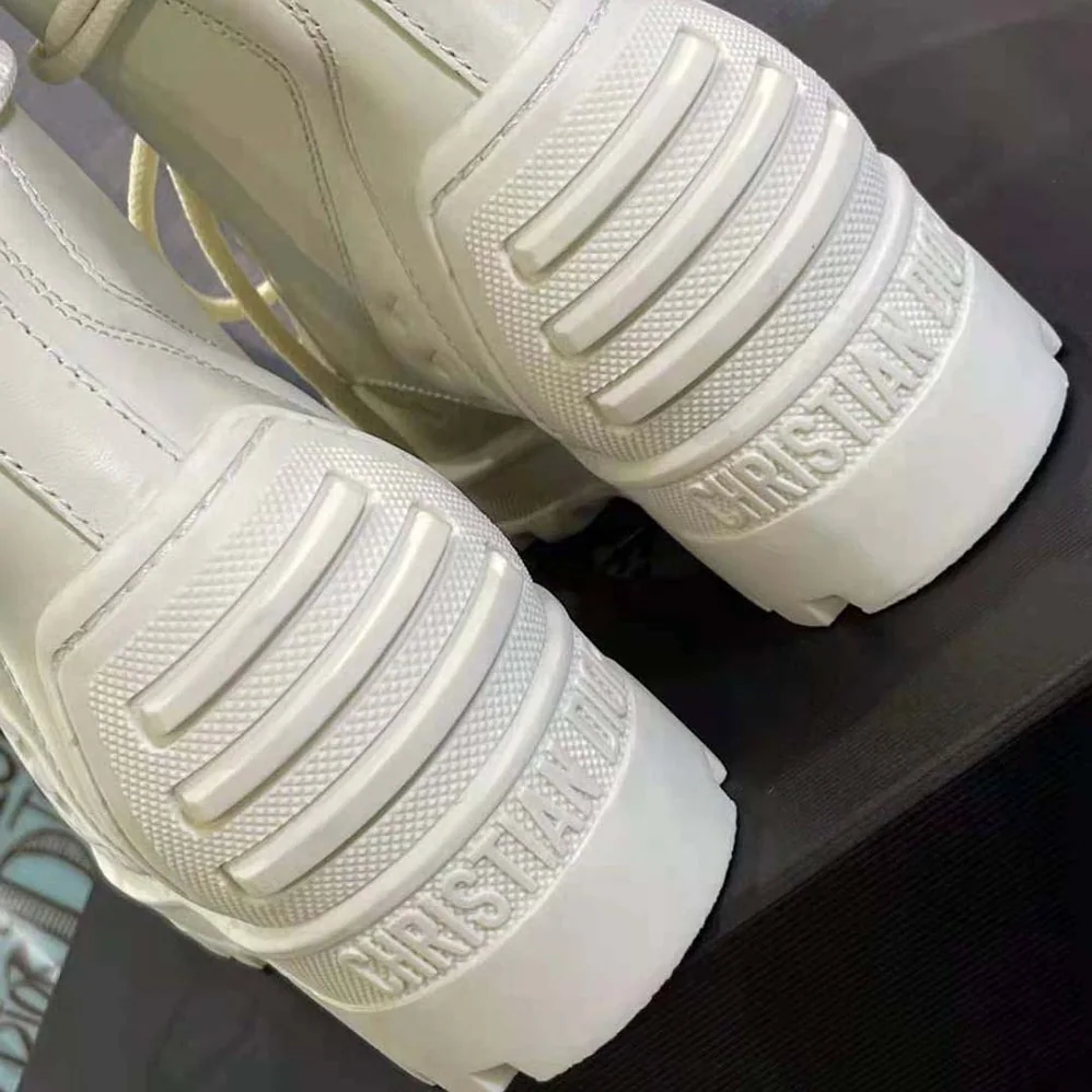 Dior Dioriron Ankle Boot White Quilted Cannage Calfskin for Women Dior Dioriron Ankle Boot White Quilted Cannage Calfskin for Women