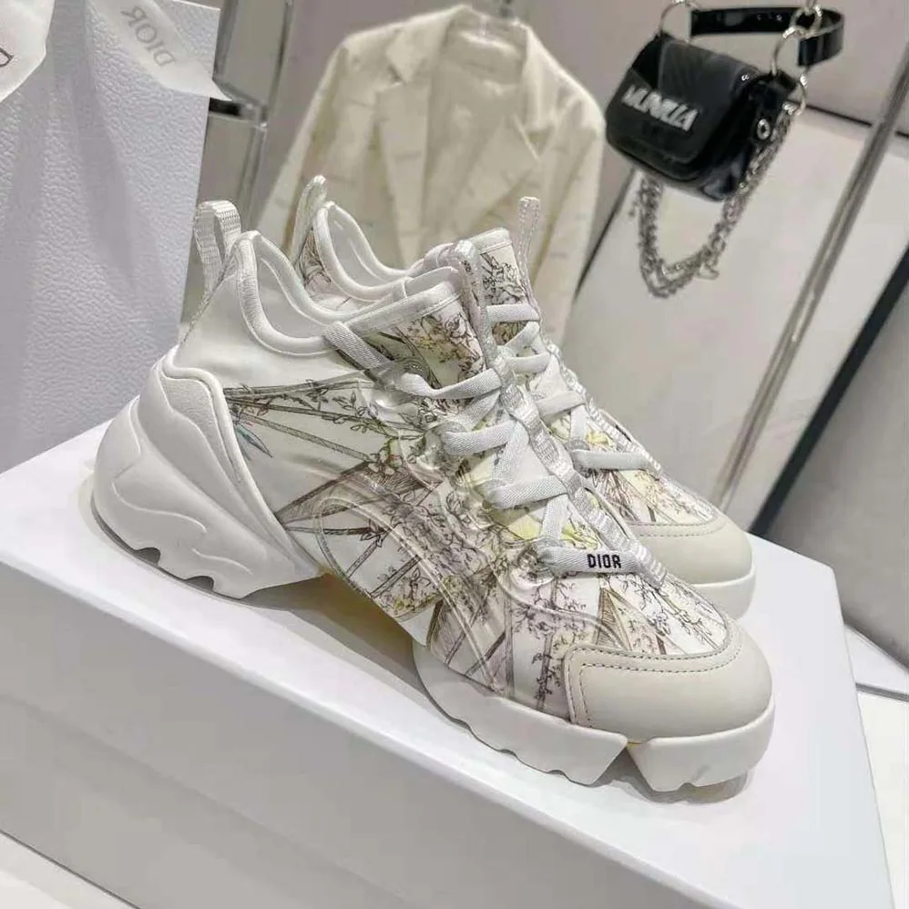 Dior D-Connect Sneaker Multicolor Technical Fabric with Rêve D'Infini Print for Women Dior D-Connect Sneaker Multicolor Technical Fabric with Rêve D'Infini Print for Women