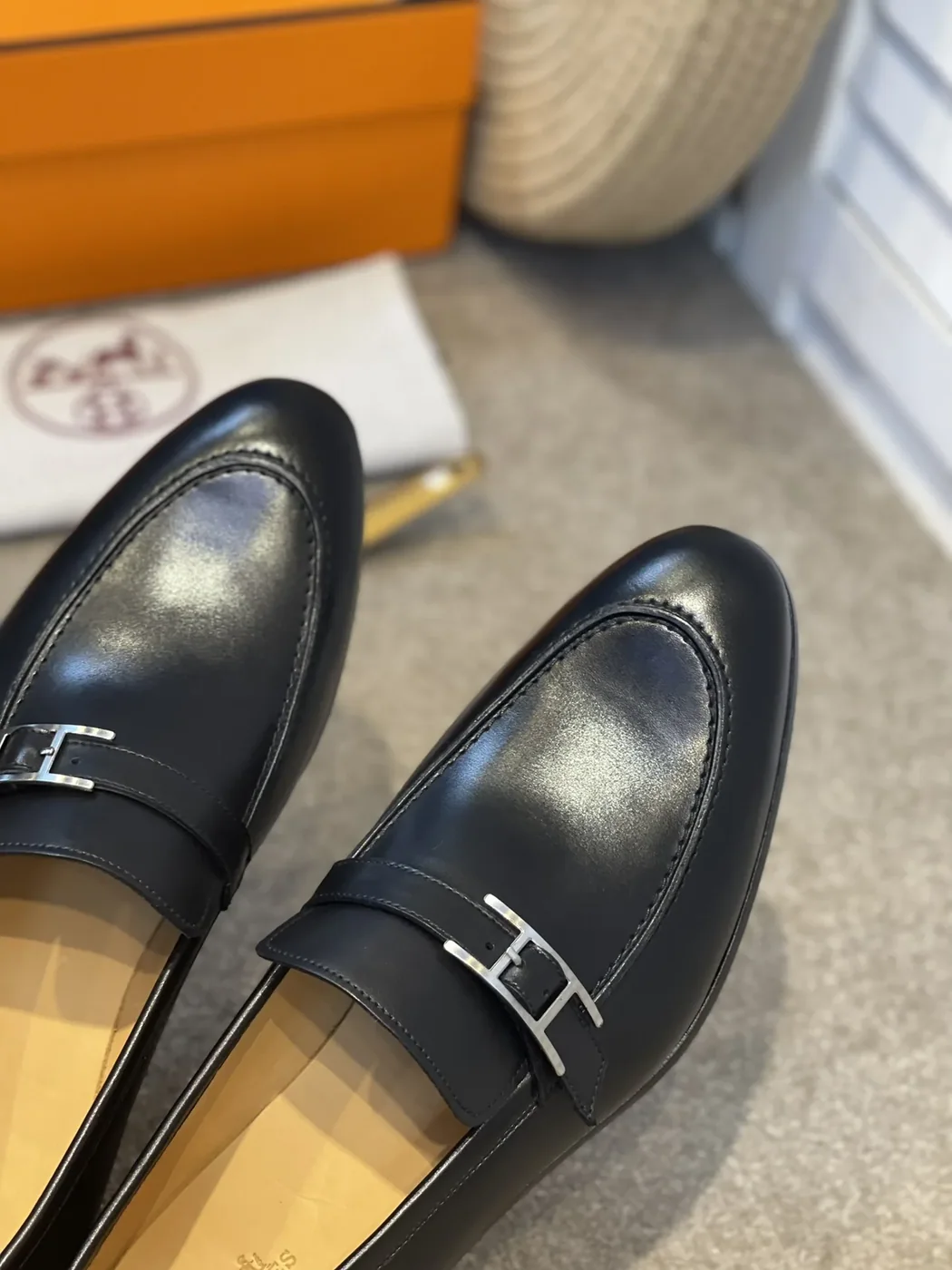 Hermes Monterey Loafer Black Hermes Monterey Loafer Black