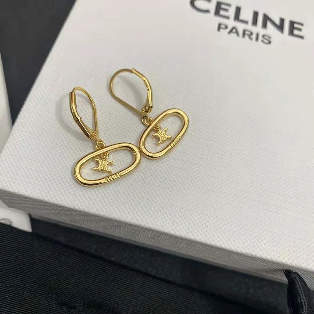 Celine Maillon Triomphe Mobile Earrings in Brass with Gold Finish for Women Celine Maillon Triomphe Mobile Earrings in Brass with Gold Finish for Women