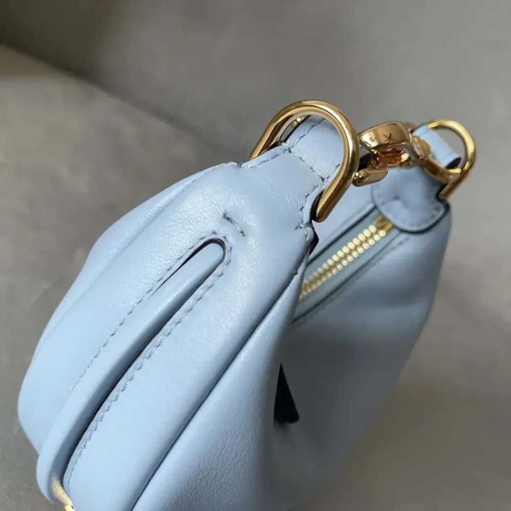 Fendi Nano Fendigraphy Blue Leather Charm for Women