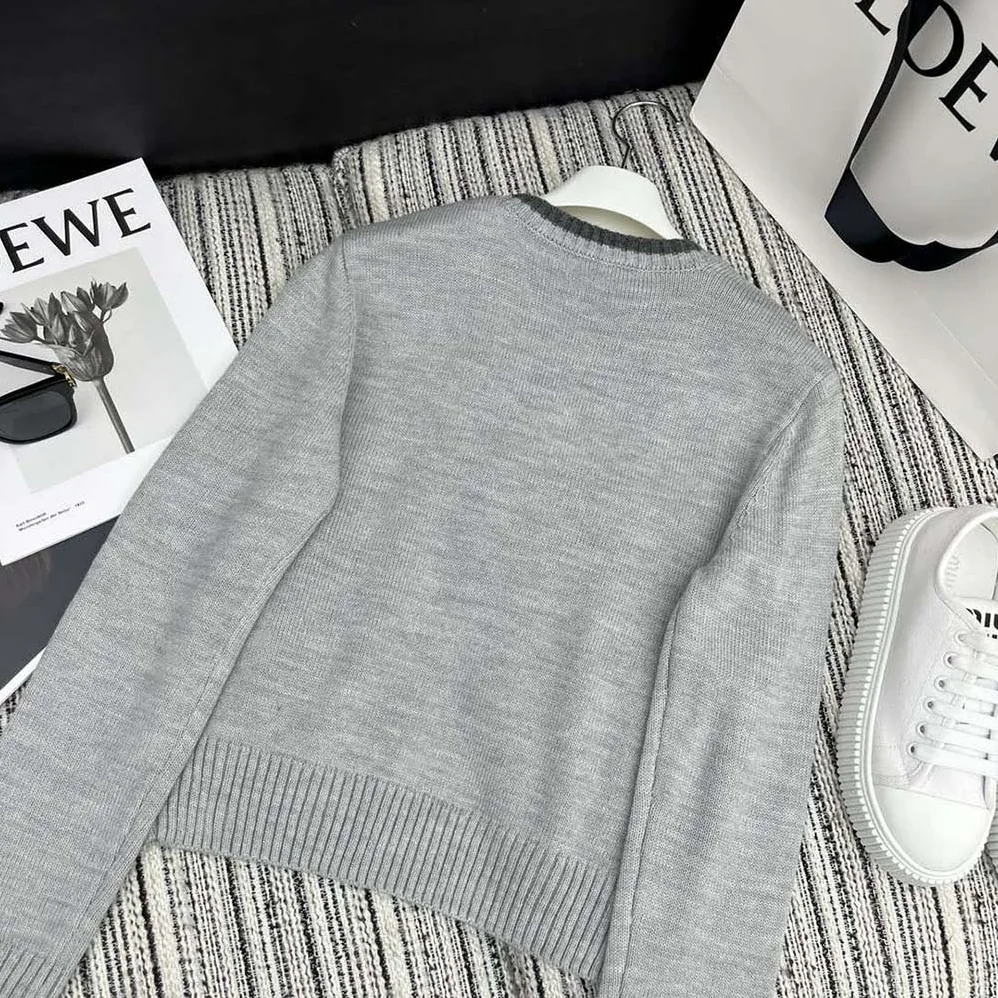 Loewe Sweater in Wool for Men in Gray Loewe Sweater in Wool for Men in Gray