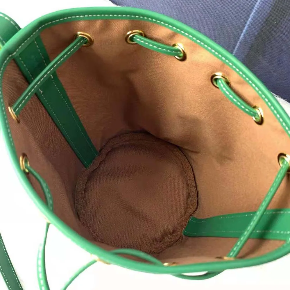 Celine Small Drawstring Bag in Triomphe Canvas for Women in Green