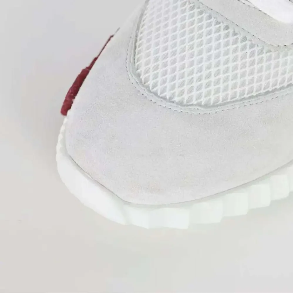 Hermes Bouncing Sneaker in Graphic Mesh and Suede Goatskin for Unisex in White Hermes Bouncing Sneaker in Graphic Mesh and Suede Goatskin for Unisex in White