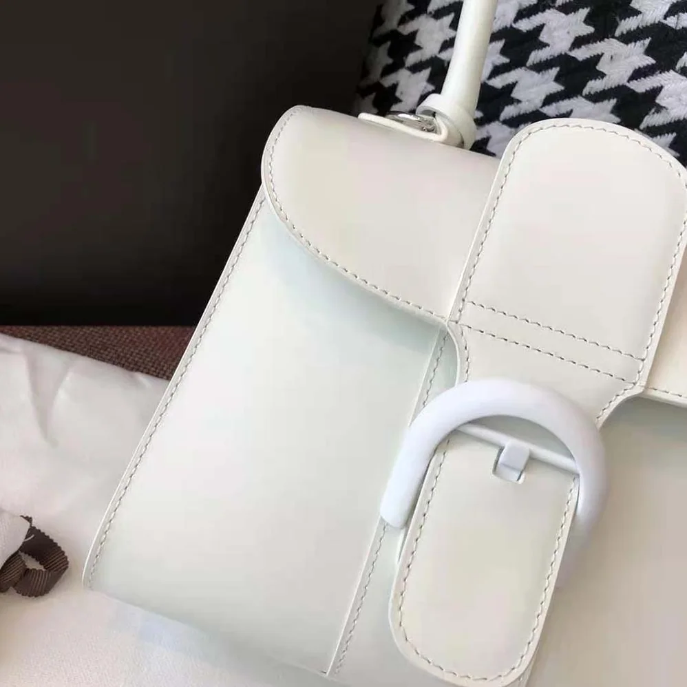 Delvaux Brillant Mini in Box Calf for Women in White Delvaux Brillant Mini in Box Calf for Women in White