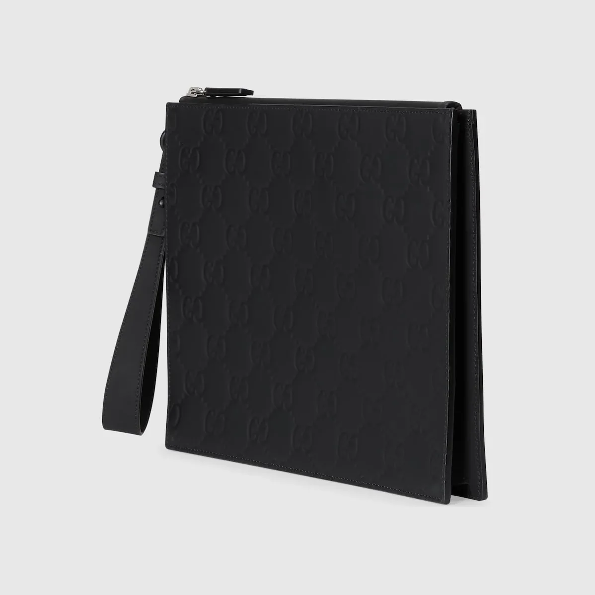 Gucci Rubber in Effect Pouch Black / Gucci Rubber in Effect Pouch Black /