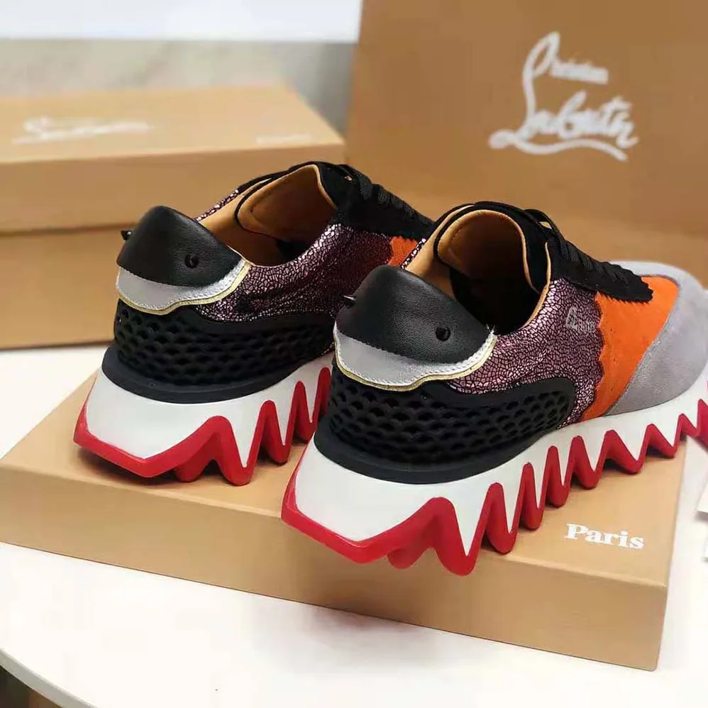 Christian Louboutin Loubishark Flat for Women in Silver