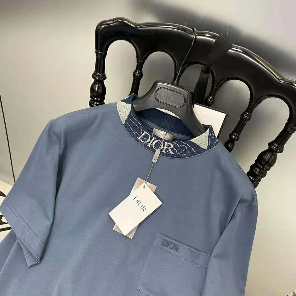 Dior Dior and Duncan Grant and Charleston Relaxed-Fit T for Men in shirt Blue Cotton Jersey Dior Dior and Duncan Grant and Charleston Relaxed-Fit T for Men in shirt Blue Cotton Jersey