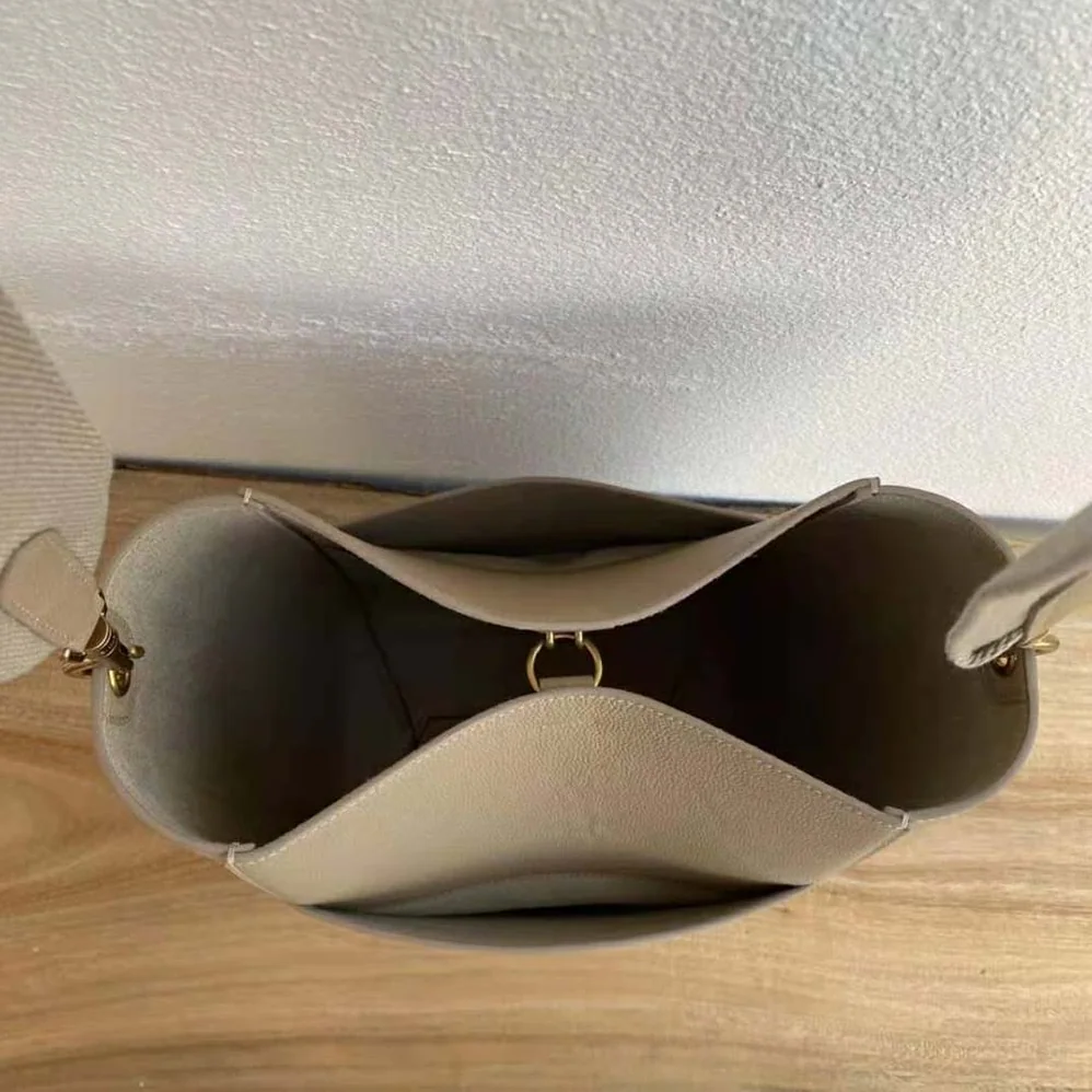 Celine Sangle Bucket Bag in Soft Grained Calfskin for Women in Brown Celine Sangle Bucket Bag in Soft Grained Calfskin for Women in Brown