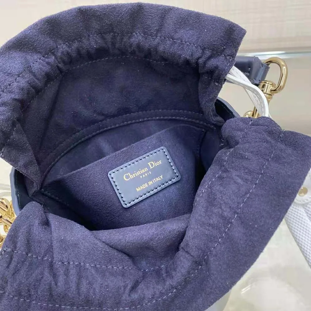 Dior Small Dior Vibe Bucket Bag Blue Smooth Calfskin for Women Dior Small Dior Vibe Bucket Bag Blue Smooth Calfskin for Women