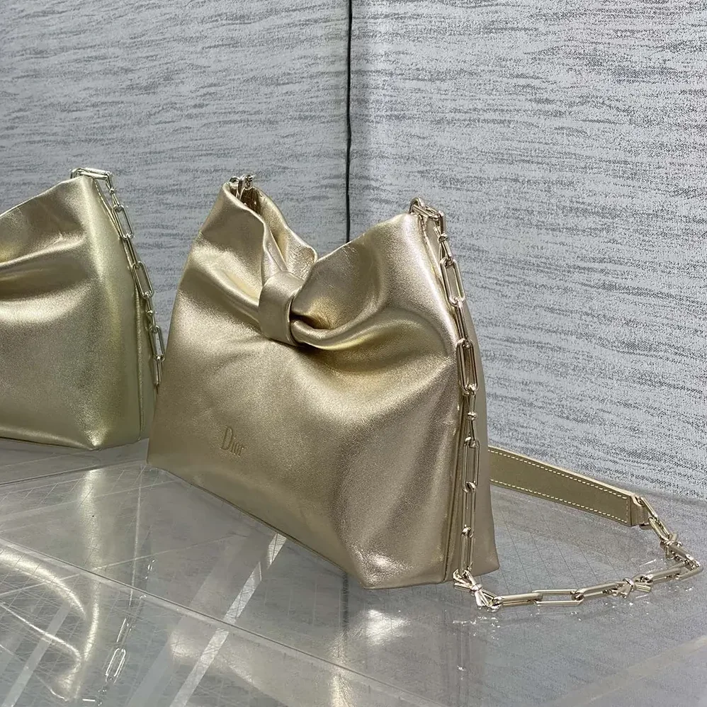 Dior Or Small Dior Bow Bag Mekong Laminated Lambskin for Women Dior Or Small Dior Bow Bag Mekong Laminated Lambskin for Women