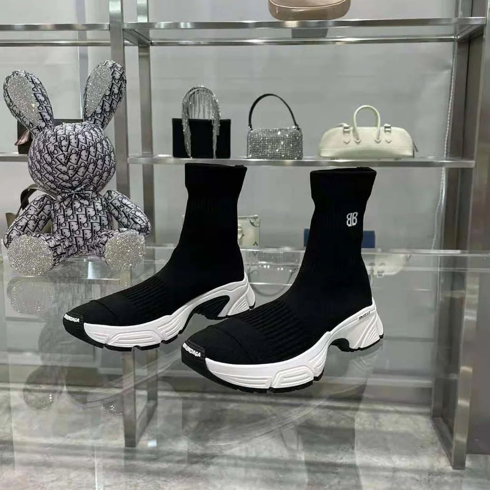Balenciaga Speed 3.0 Sneaker in Black Recycled Knit for Women Balenciaga Speed 3.0 Sneaker in Black Recycled Knit for Women