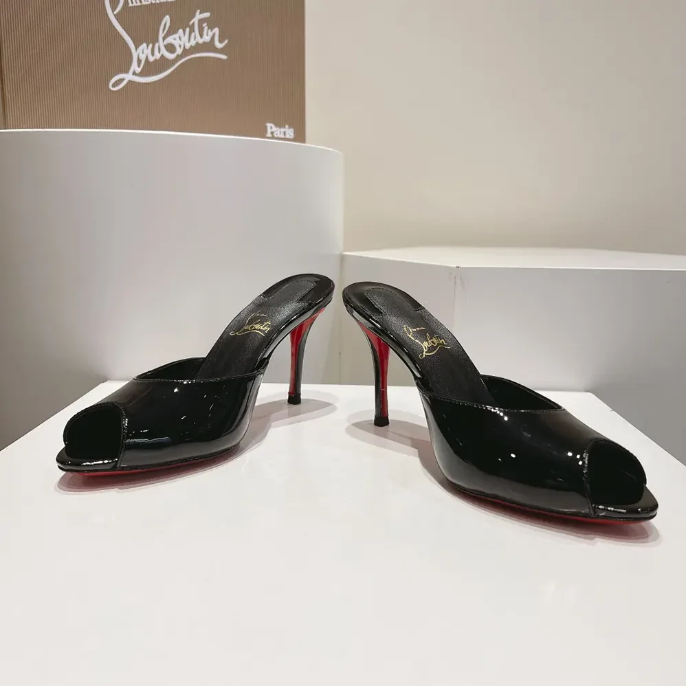 Christian Louboutin Me Dolly 100 mm Mules Patent Calf for Women in Black