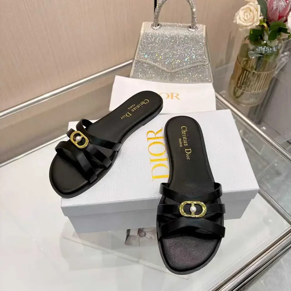 Dior 30M Slide Black Calfskin for Women Dior 30M Slide Black Calfskin for Women