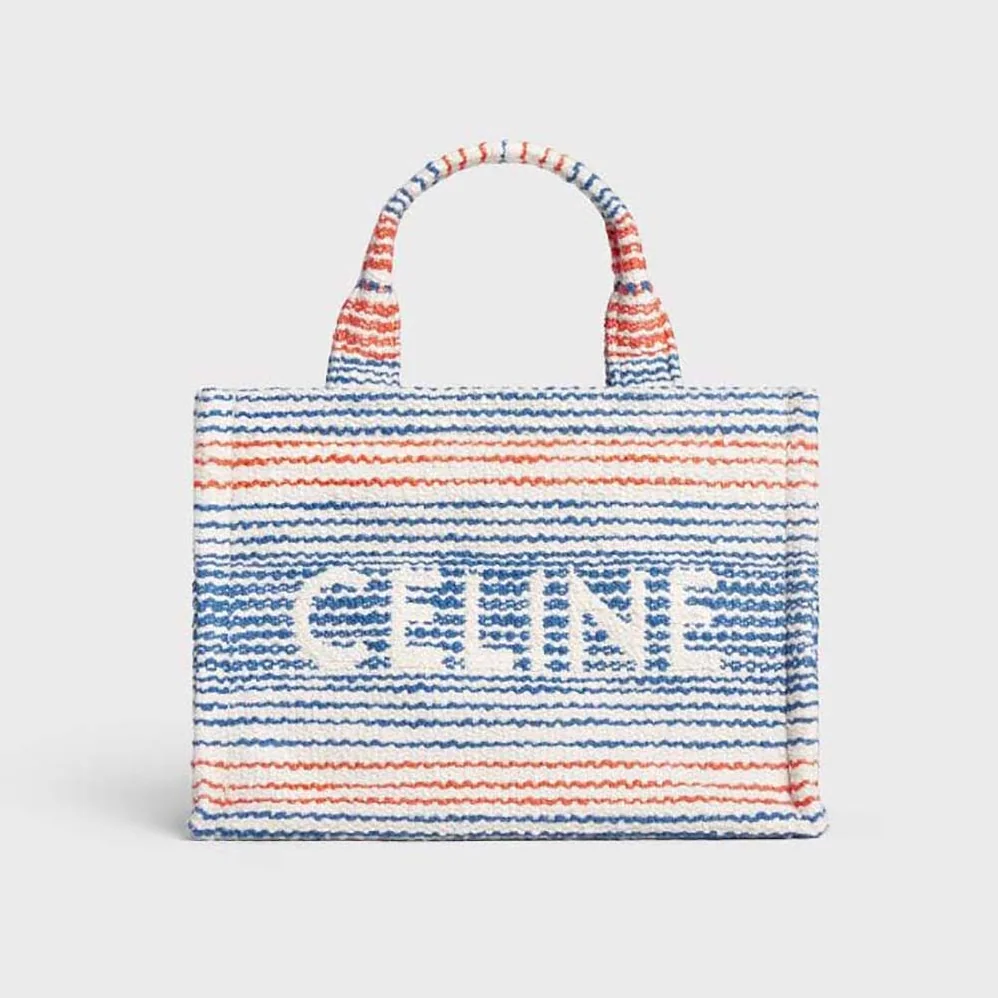 Celine Small Cabas Thais in Striped Textile with Celine for Women Celine Small Cabas Thais in Striped Textile with Celine for Women