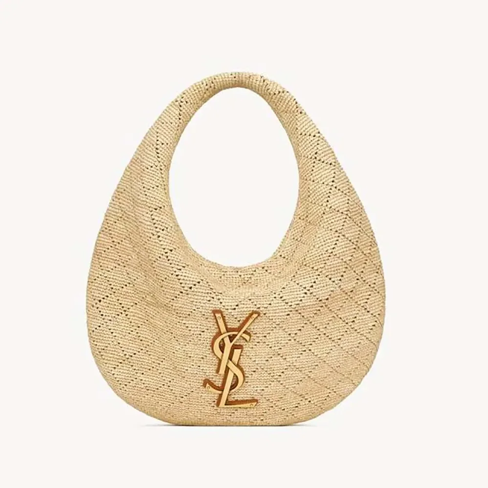 Saint Laurent YSL Icare Hobo In Raffia for Women