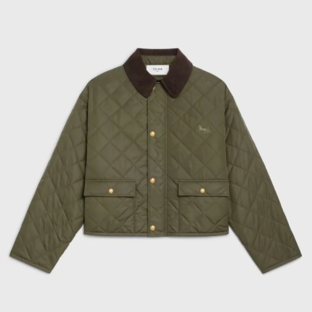 Celine Quilted Hunting Jacket in Lightweight Nylon for Women Celine Quilted Hunting Jacket in Lightweight Nylon for Women