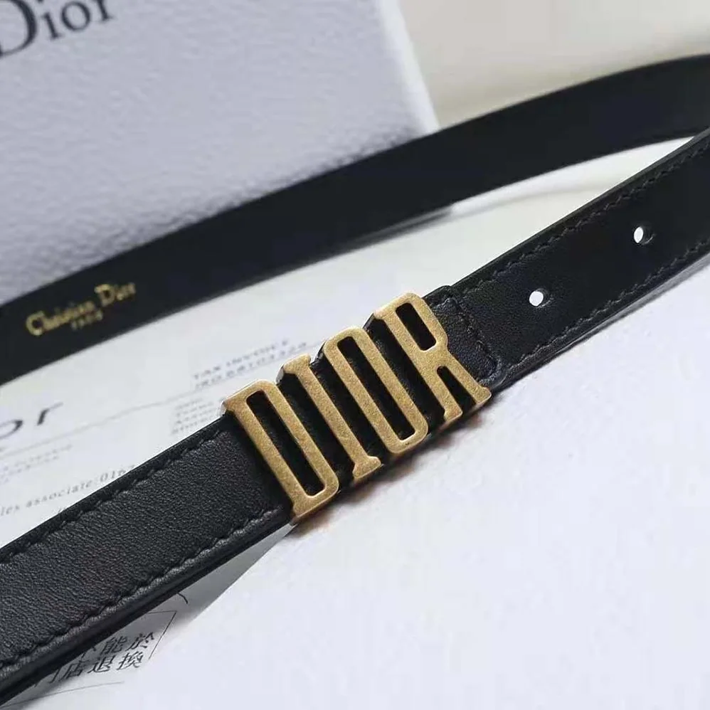 Dior D-Fence Belt Black Smooth Calfskin 30 MM for Women Dior D-Fence Belt Black Smooth Calfskin 30 MM for Women