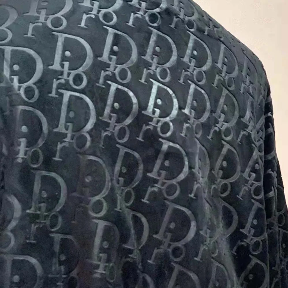 Dior Unisize Oblique Bathrobe In Terry Cotton Jacquard for Men in Black