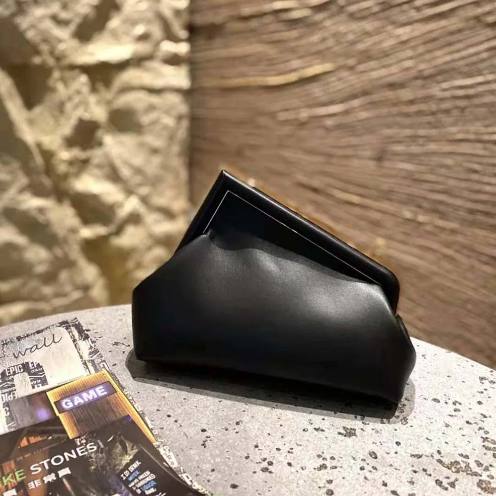 Fendi First Small Nappa Leather Bag for Women in Black Fendi First Small Nappa Leather Bag for Women in Black