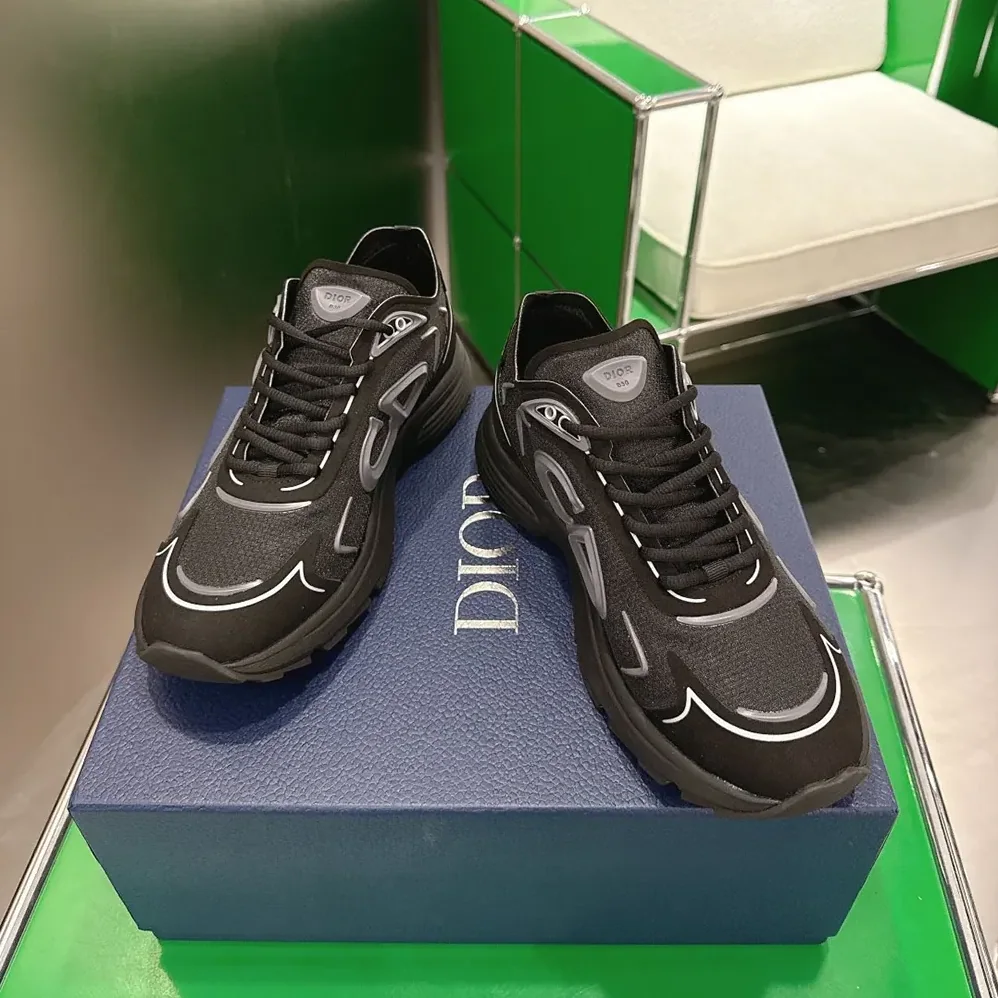Dior B30 Countdown Tech Sneaker Black Semi-Transparent N3O Nylon for Unisex Dior B30 Countdown Tech Sneaker Black Semi-Transparent N3O Nylon for Unisex