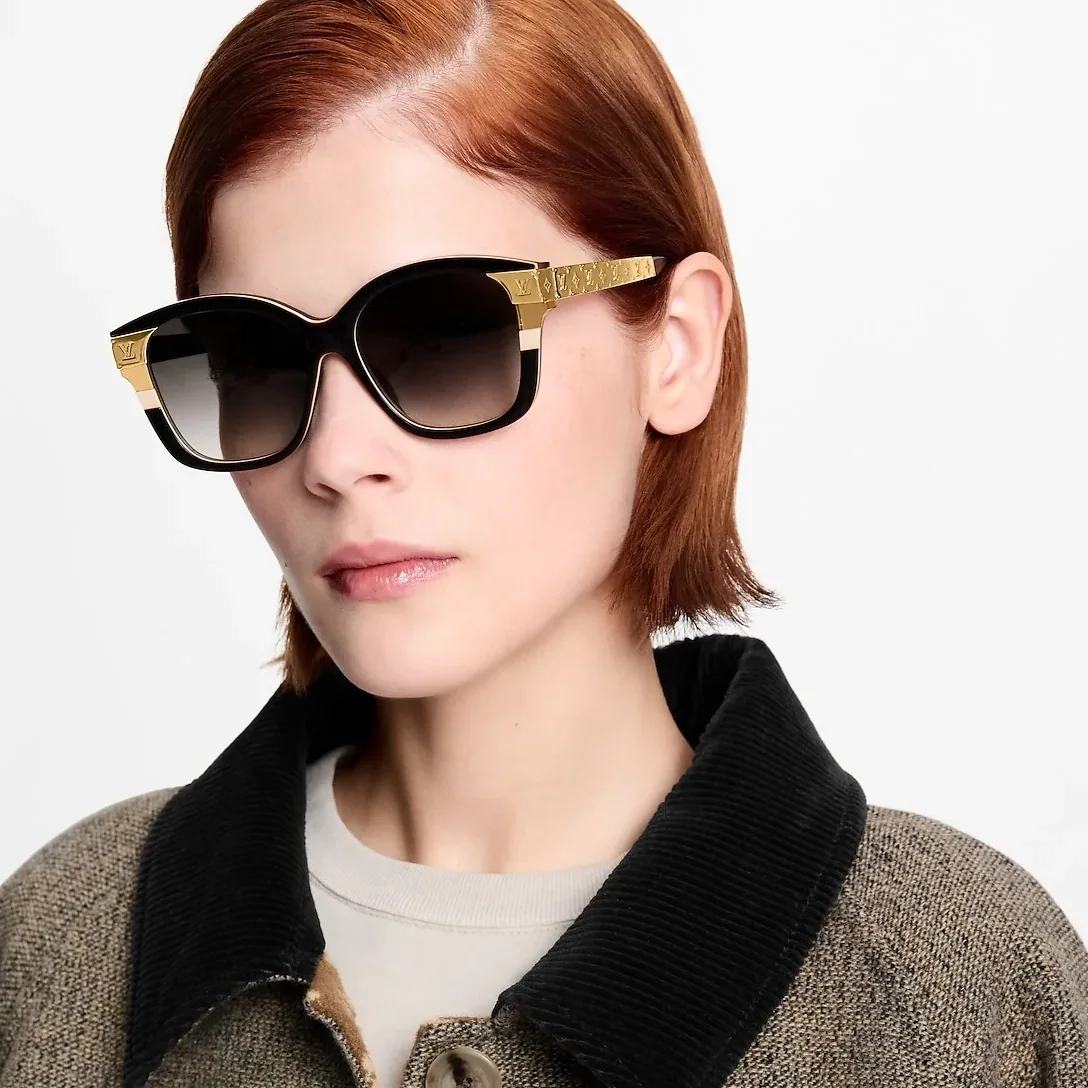 Louis Vuitton LV Petit Soupcon Square Sunglasses Black