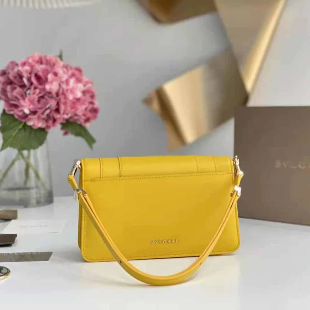 Bvlgari Serpenti Forever East-West Shoulder Bag for Women in Yellow Bvlgari Serpenti Forever East-West Shoulder Bag for Women in Yellow