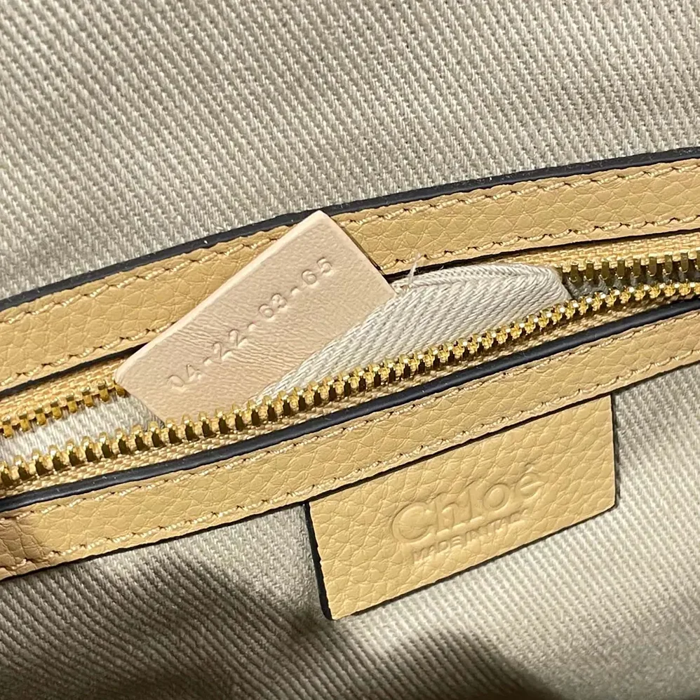 Chloe Small Marcie Bag in Grained Leather for Women in Milky Brown Chloe Small Marcie Bag in Grained Leather for Women in Milky Brown