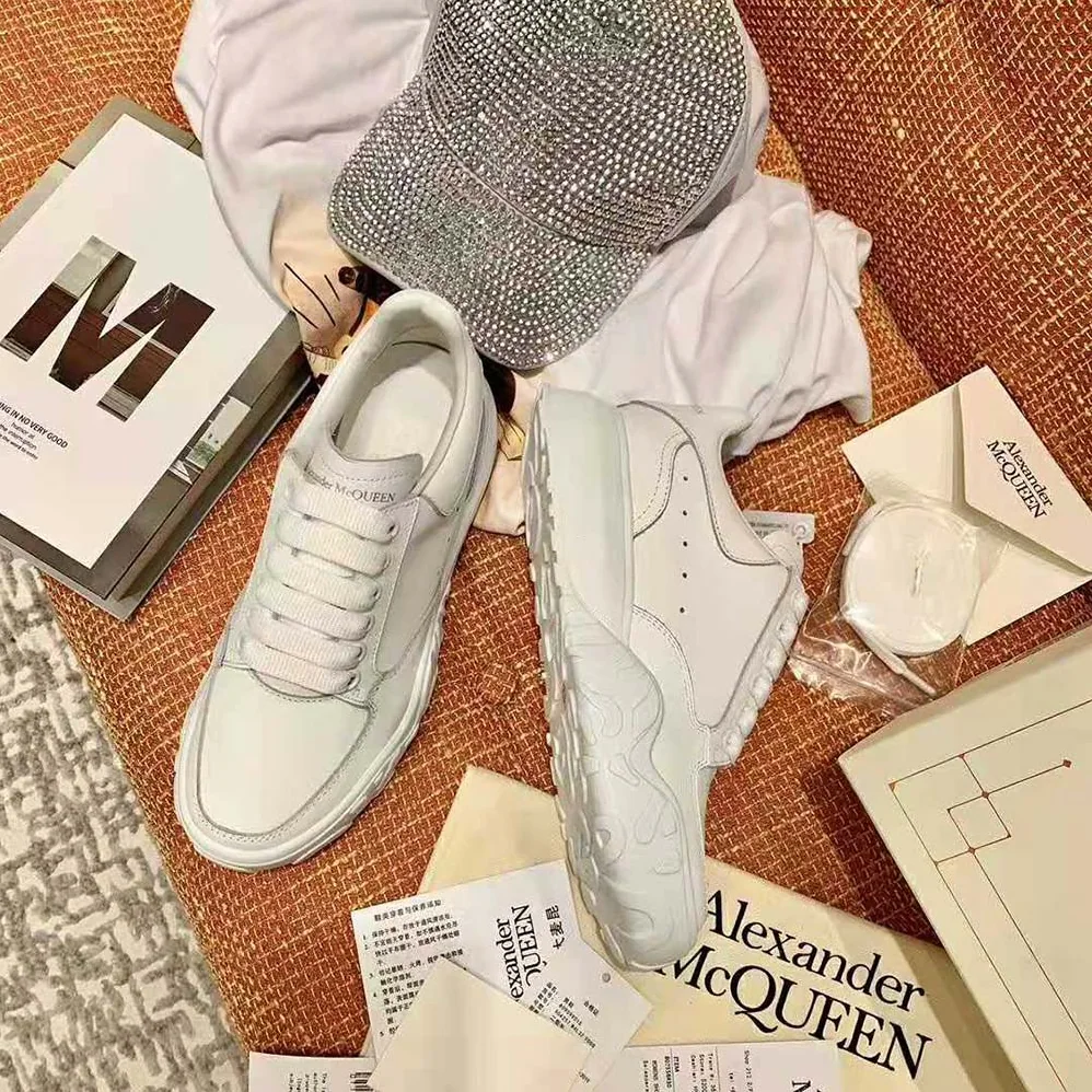 Alexander Mcqueen Court Trainer for Women in White