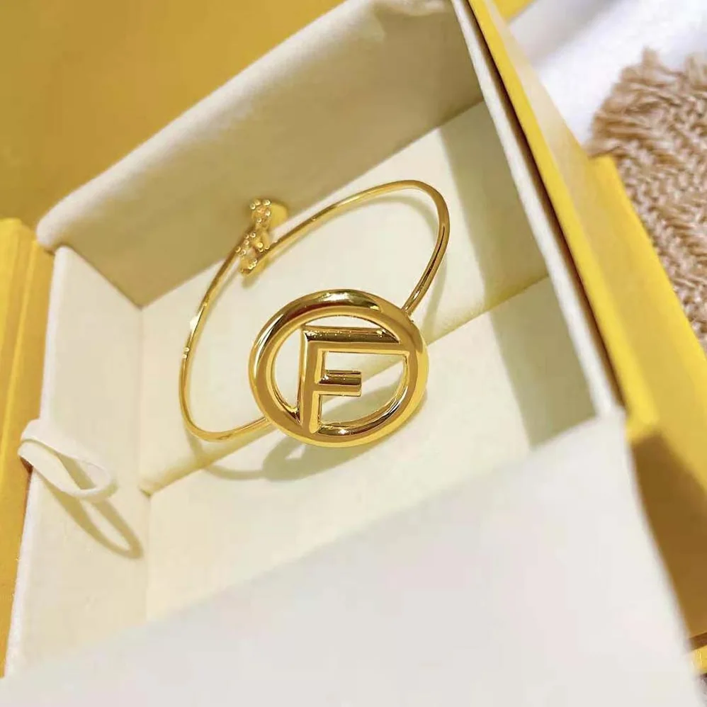 Fendi F is Fendi Bracelet Gold Color Bracelet for Women