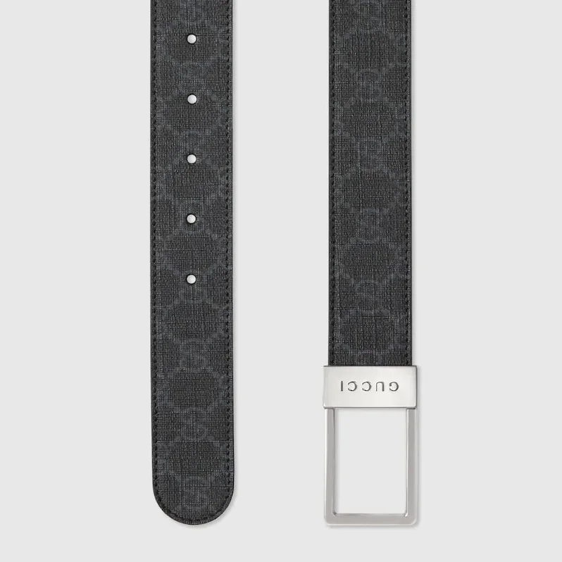 Gucci GG Belt With Rectangular Buckle Black Gucci GG Belt With Rectangular Buckle Black