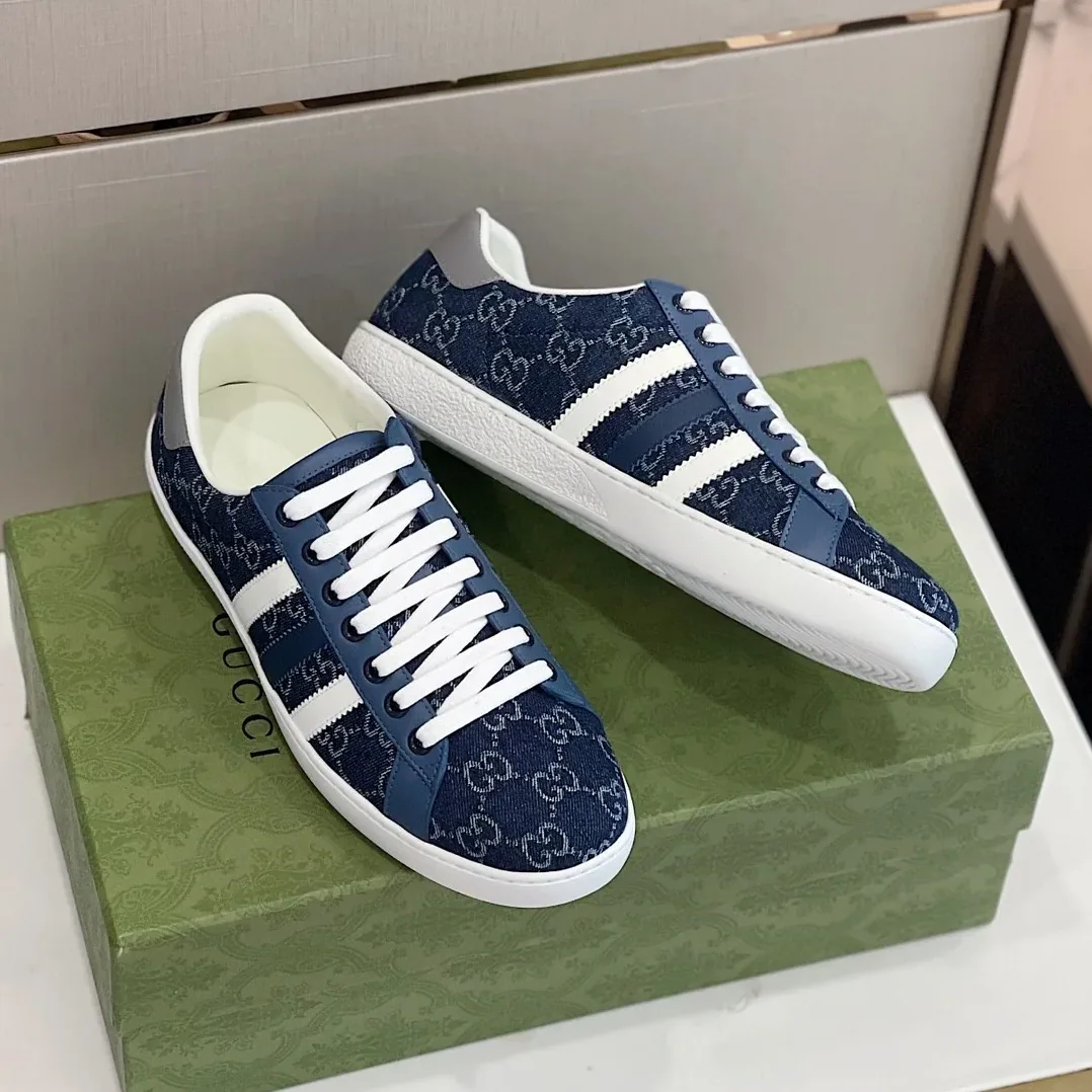 Gucci x Adidas GG Sneakers Blue for Men
