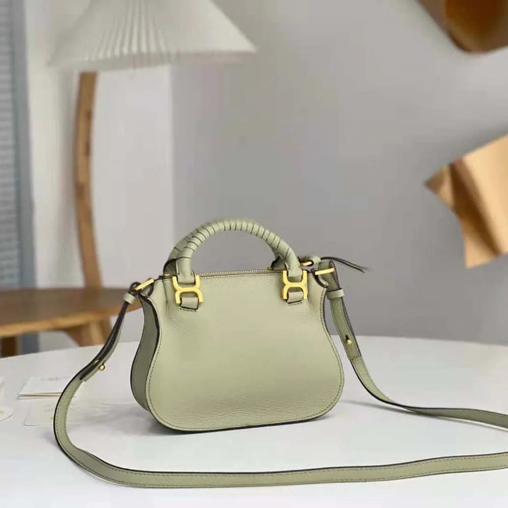 Chloe Marcie Mini Double Carry Bag for Women in Green