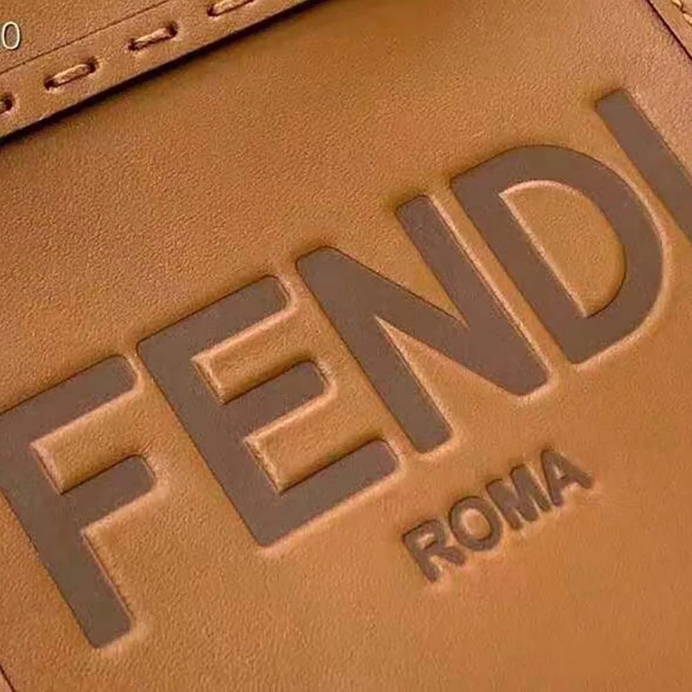 Fendi Mini Sunshine Shopper Dark Brown Leather Mini for Women in bag Fendi Mini Sunshine Shopper Dark Brown Leather Mini for Women in bag