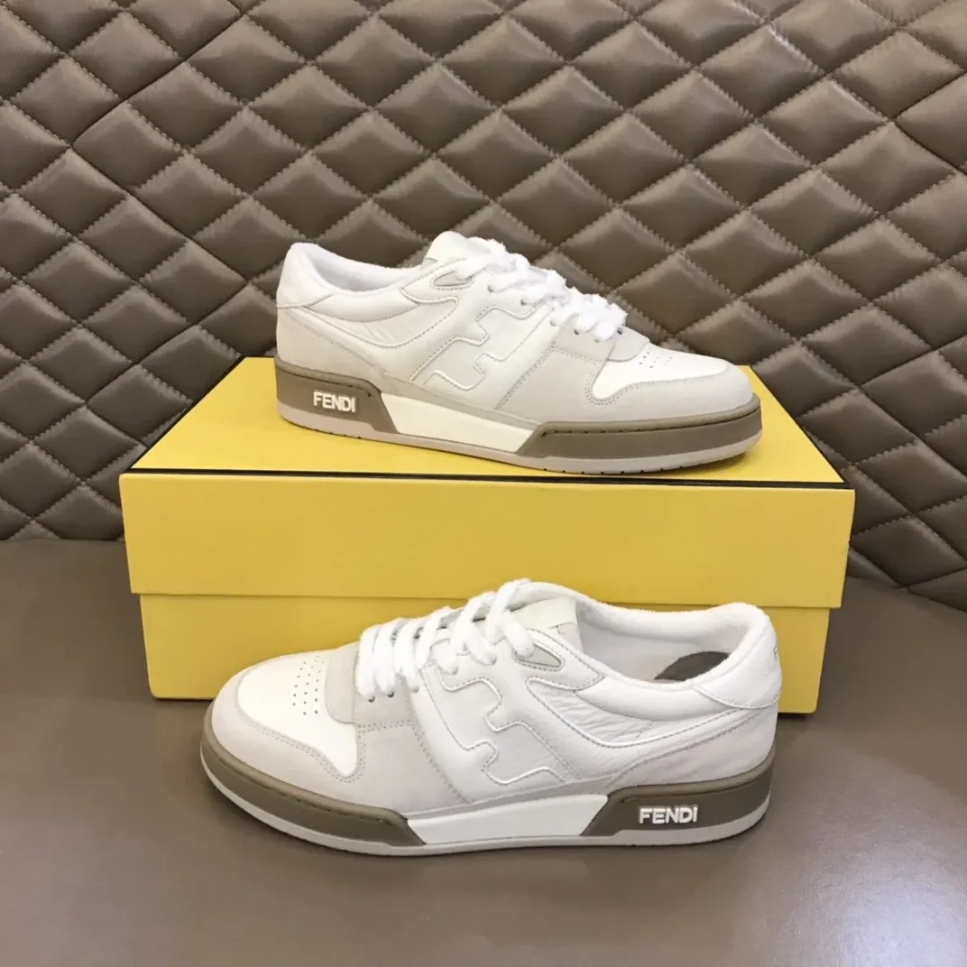 Fendi FD Fendi Match Low Tops Sneakers White 8E8252AHH2F1FHS Fendi FD Fendi Match Low Tops Sneakers White 8E8252AHH2F1FHS