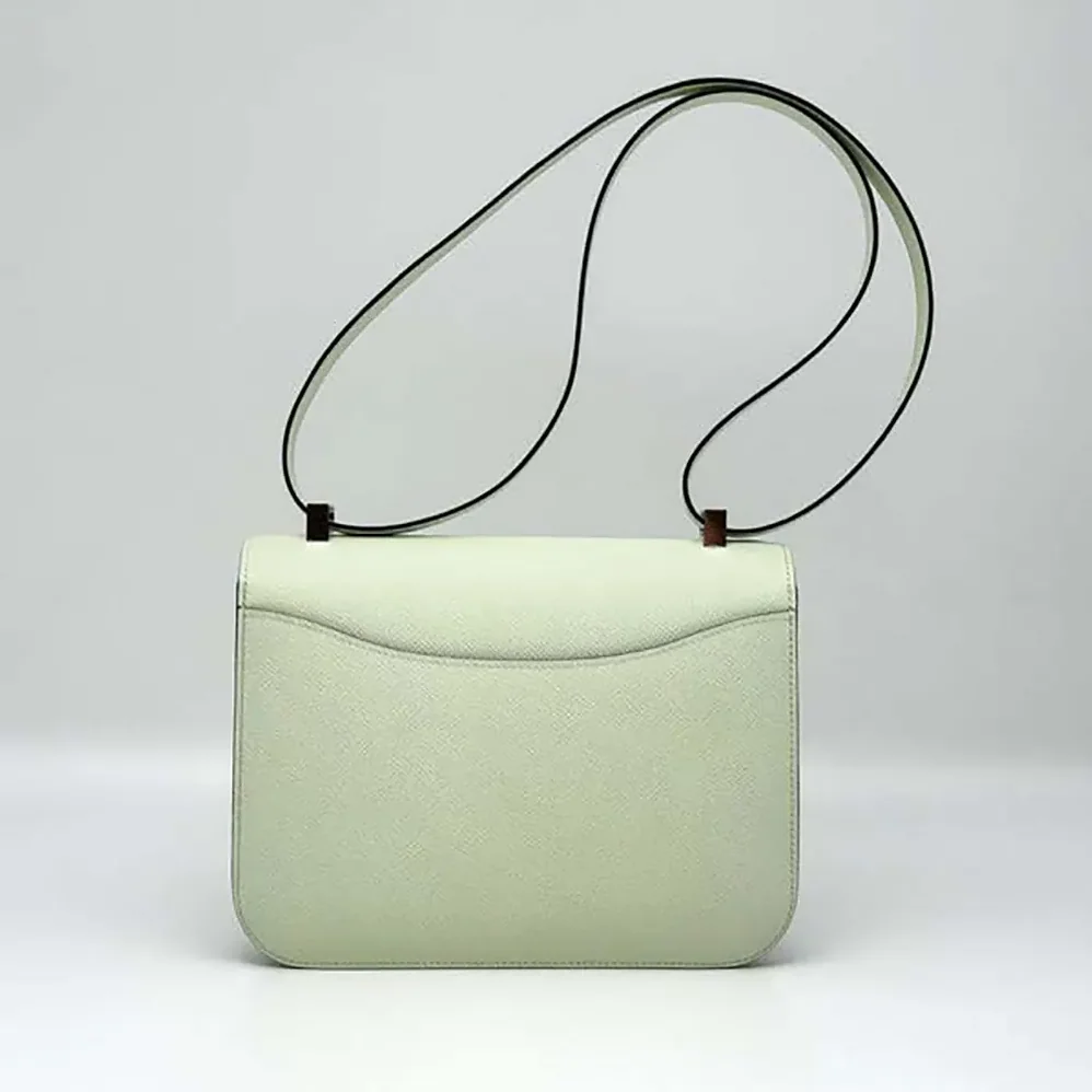Hermes Constance 24 Bag Epsom Leather for Women in Lime/Silver Hermes Constance 24 Bag Epsom Leather for Women in Lime/Silver