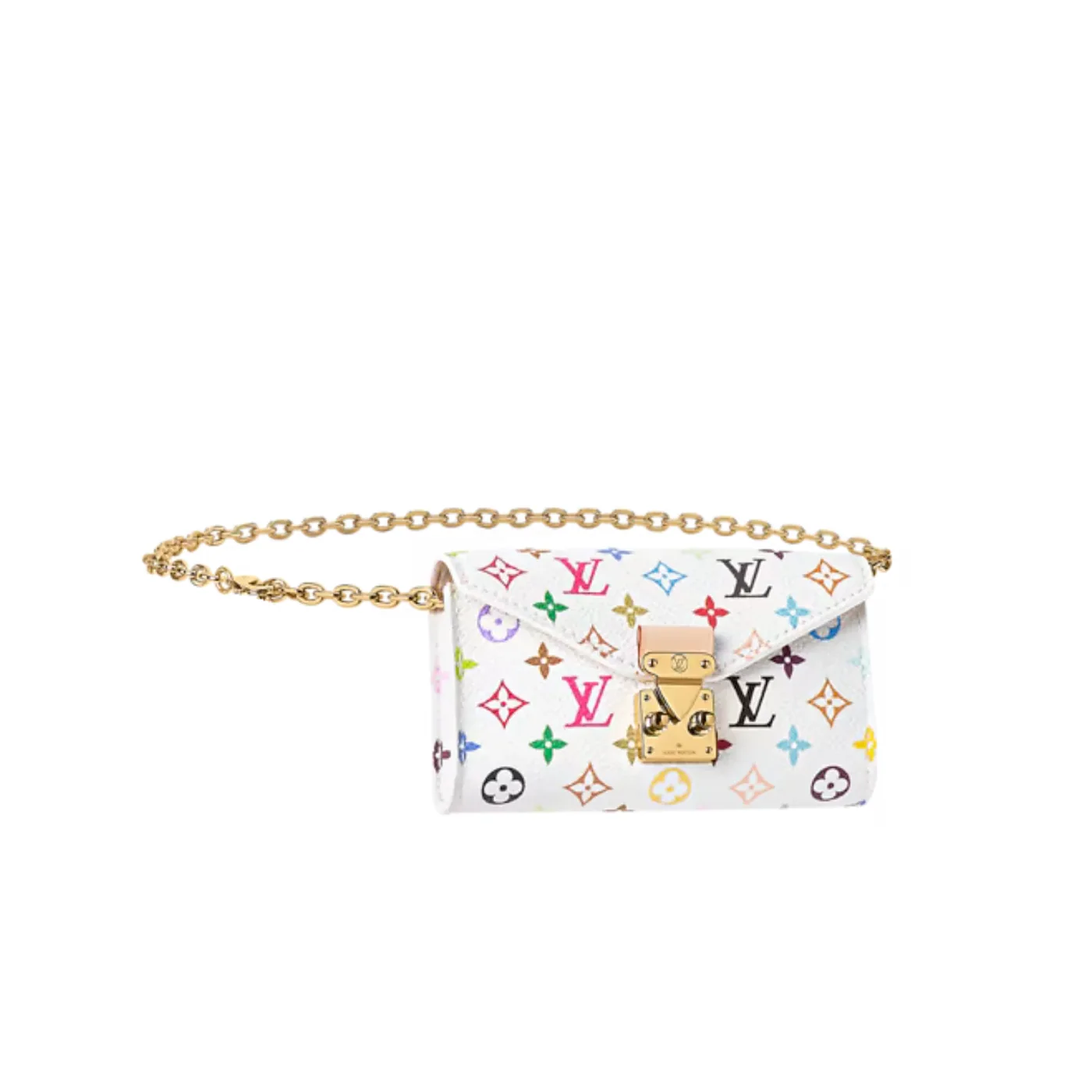 Louis Vuitton LV x TM Pouch Metis Belt in White Gold Hardware