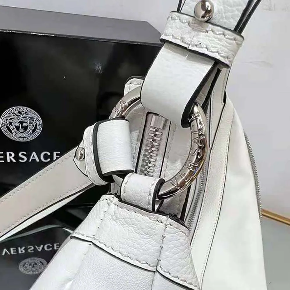 Versace Repeat Hobo Bag for Women in White