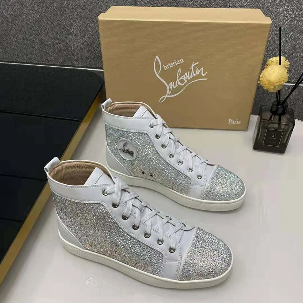 Christian Louboutin Louis Strass for Men in White
