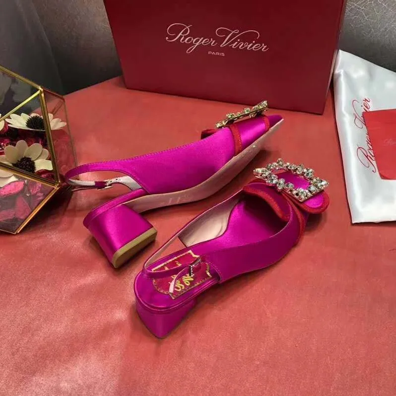 Roger Vivier Broche Vivier Sling Back Pumps 45mm Heel for Women