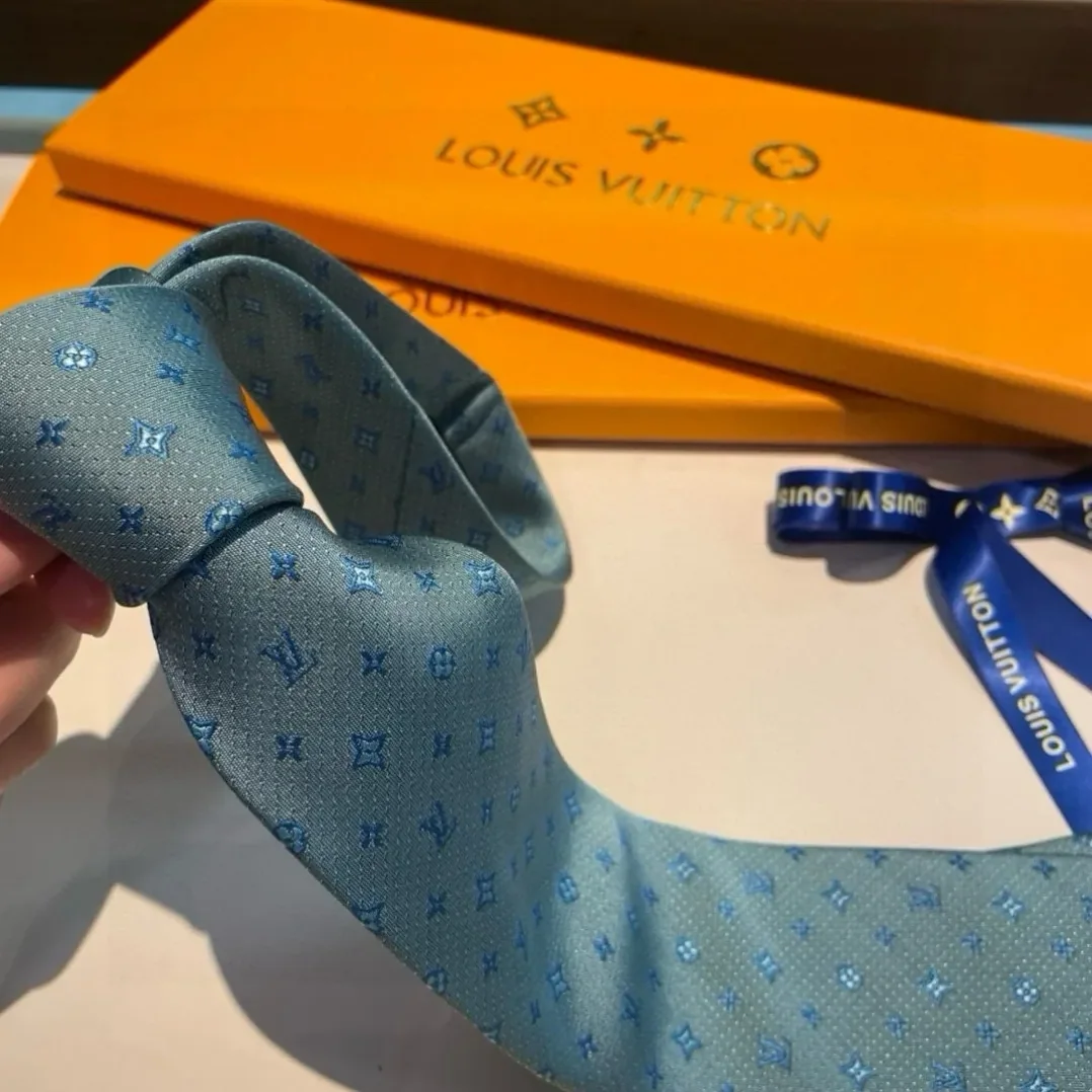 Louis Vuitton Monogram Silk Tie Mint Louis Vuitton Monogram Silk Tie Mint